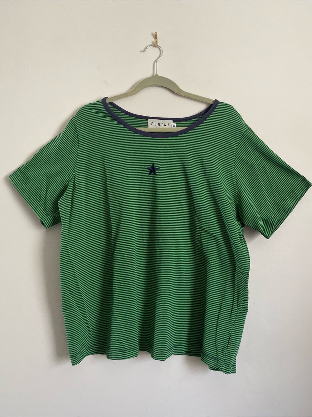 Fenini T Shirt 1X Nautical Preppy Vintage Indie Sleaze Skater Beach Casual NWT
